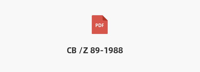 CB /Z 89-1988